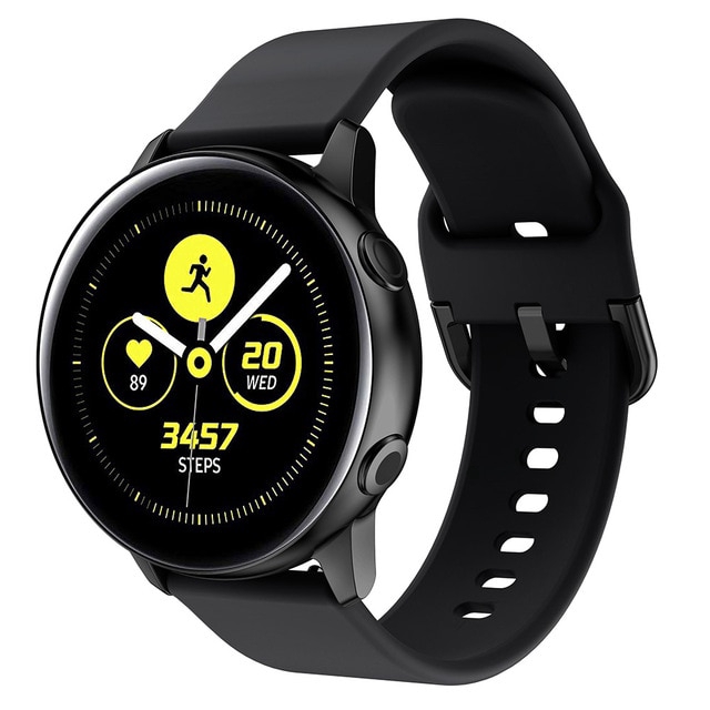 [Fit Leather] Dây Silicon thay thế cho dây Đồng hồ thông minh Samsung Galaxy Watch Active Watch 3 41mm 45 mm size 20mm/ 22mm Dây đeo mềm mại chất lượng cao