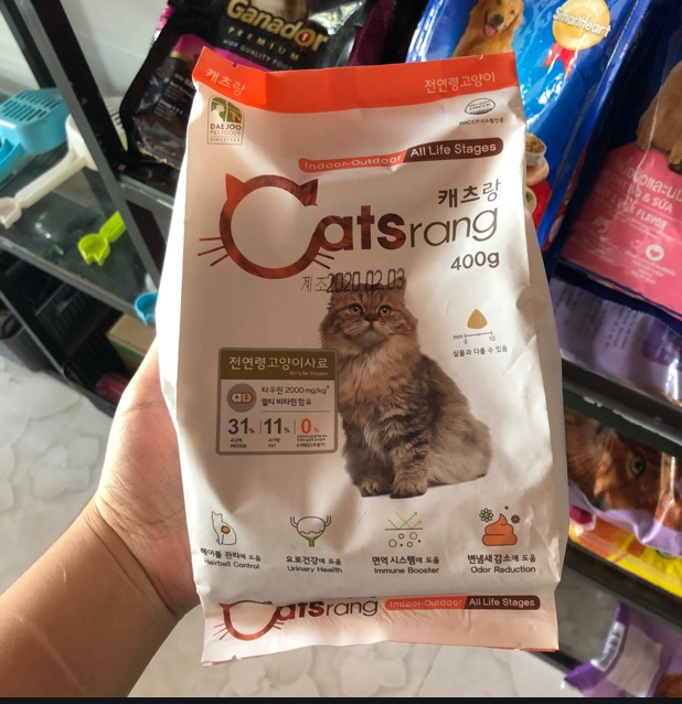 Thức Ăn Hạt Khô Cho Mèo Catsrang - Hàn Quốc 400G