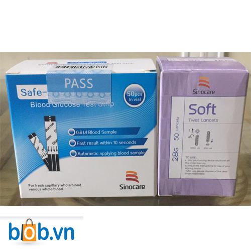 Que thử đường huyết Safe-Accu 50 que + Tặng 50 kim lấy máu