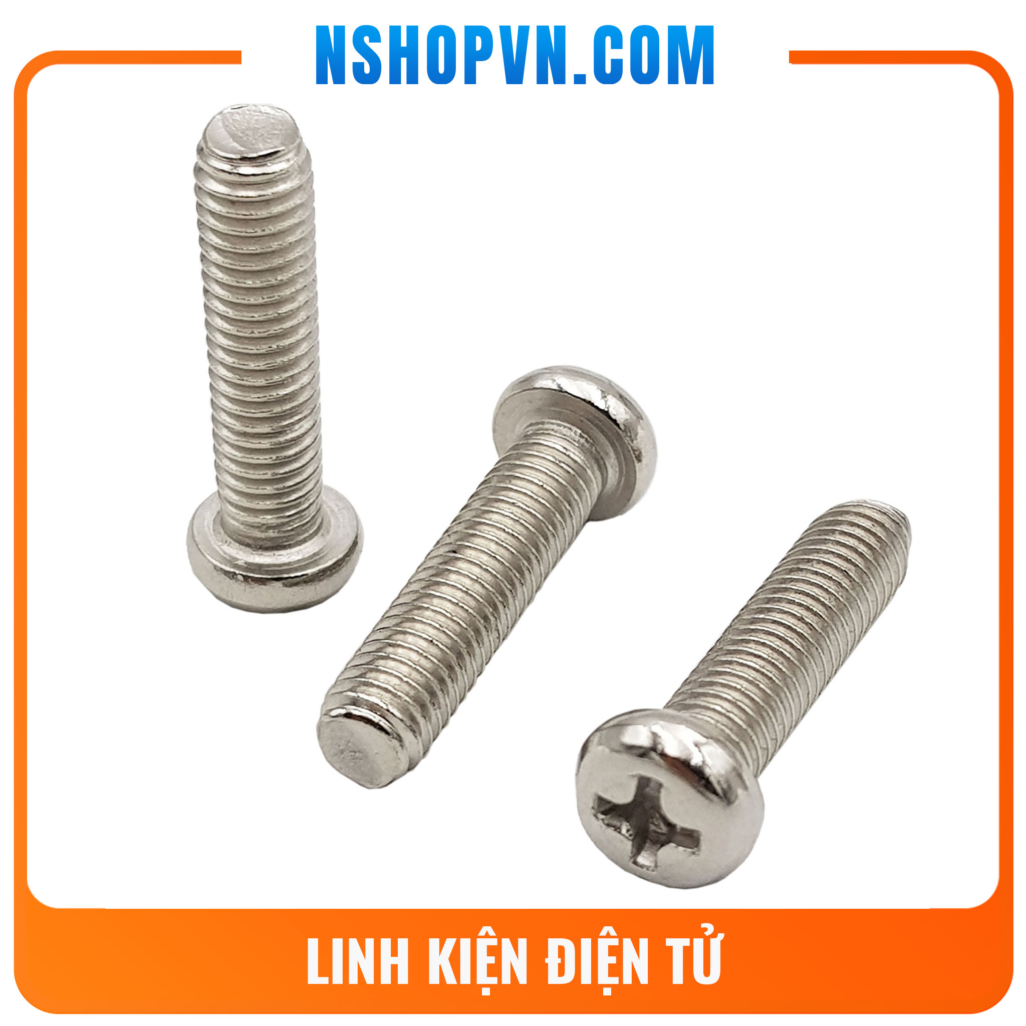 Ốc vít m3 | m4 | m5 đầu tròn inox 201 nhiều kích thước
