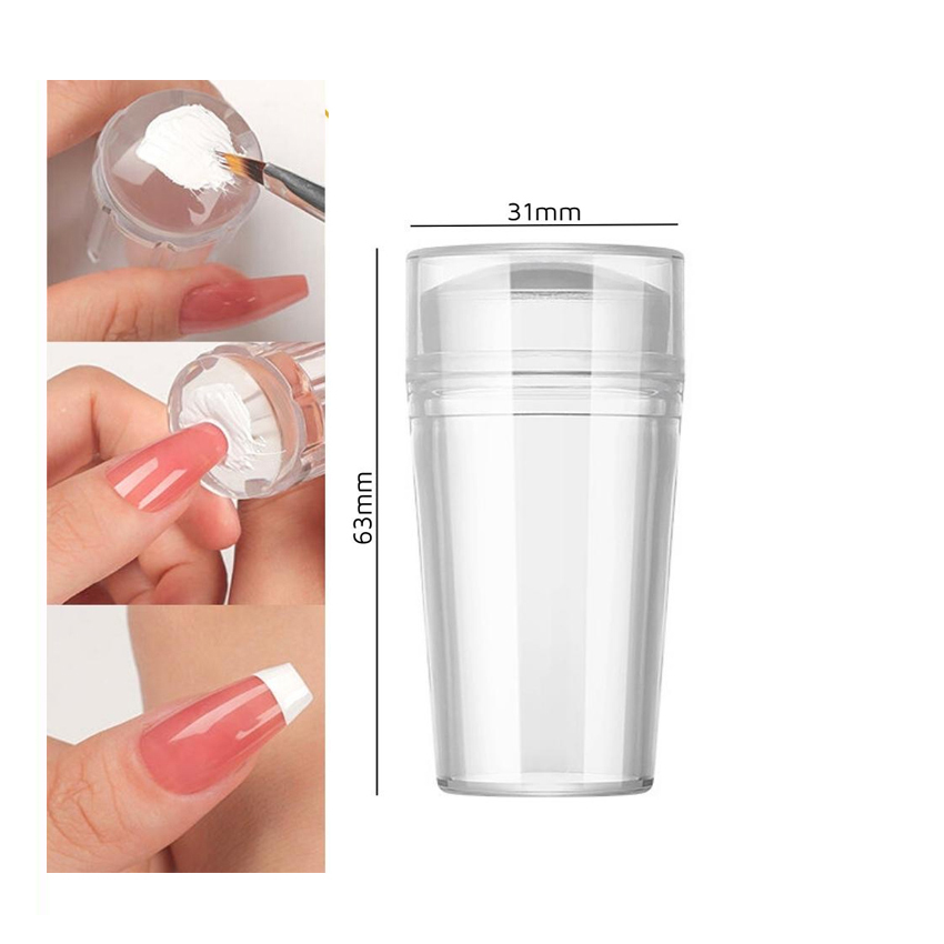 Con lăn trong suốt đóng dấu trang trí móng làm nail art nghệ thuật shop HNnail