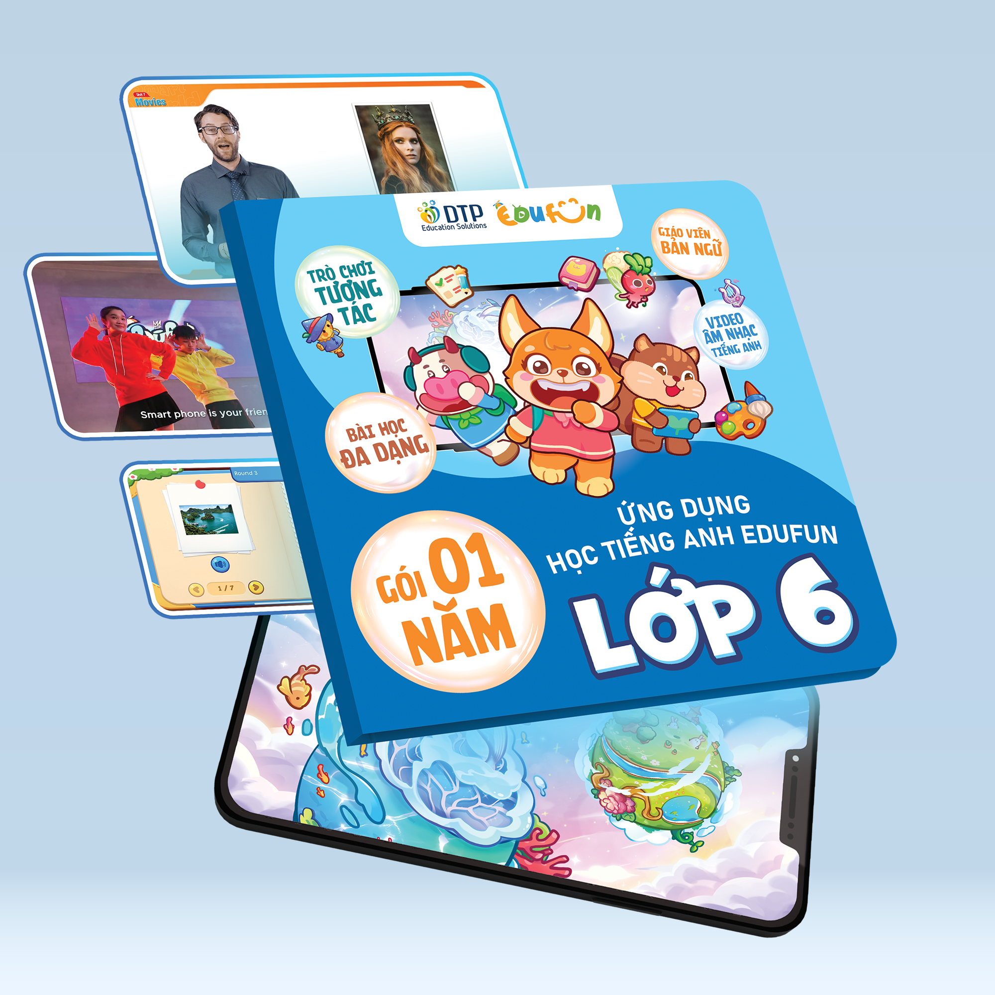E-voucher - Edufun Premium lớp 6 - Dtpbooks