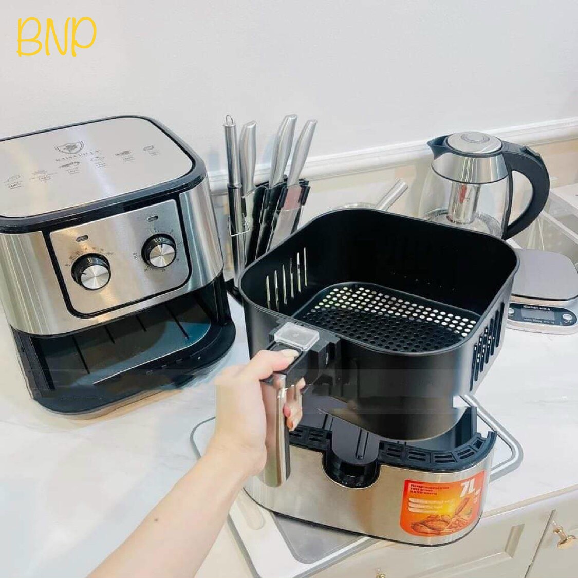 Nồi chiên không dầu Kaisa Villa 6 lít model KV9930 - hàng chính hãng nhập khẩu Hàn Quốc
