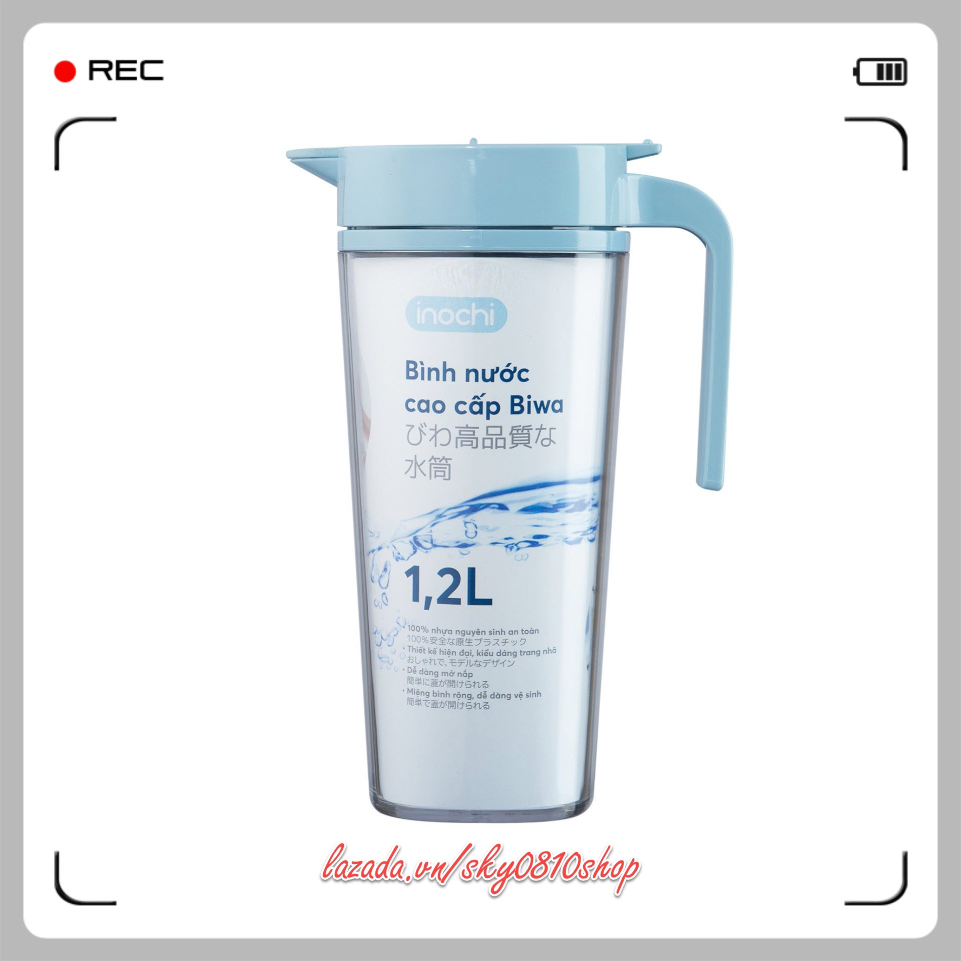 Bình nước cao cấp Inochi 1.2L