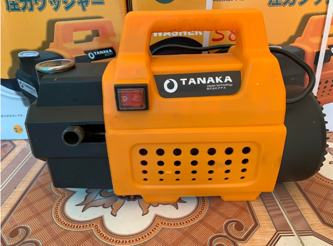 Máy rửa xe mini i máy rửa xe cao áp tanaka 2800w s8, trang bi role chống cháy