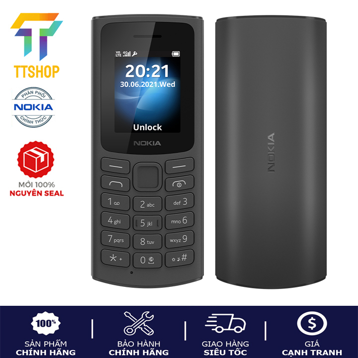 Điện thoại di động Nokia 105 4G - Hàng chính hãng - Mới nguyên seal - Bảo hành 12 tháng