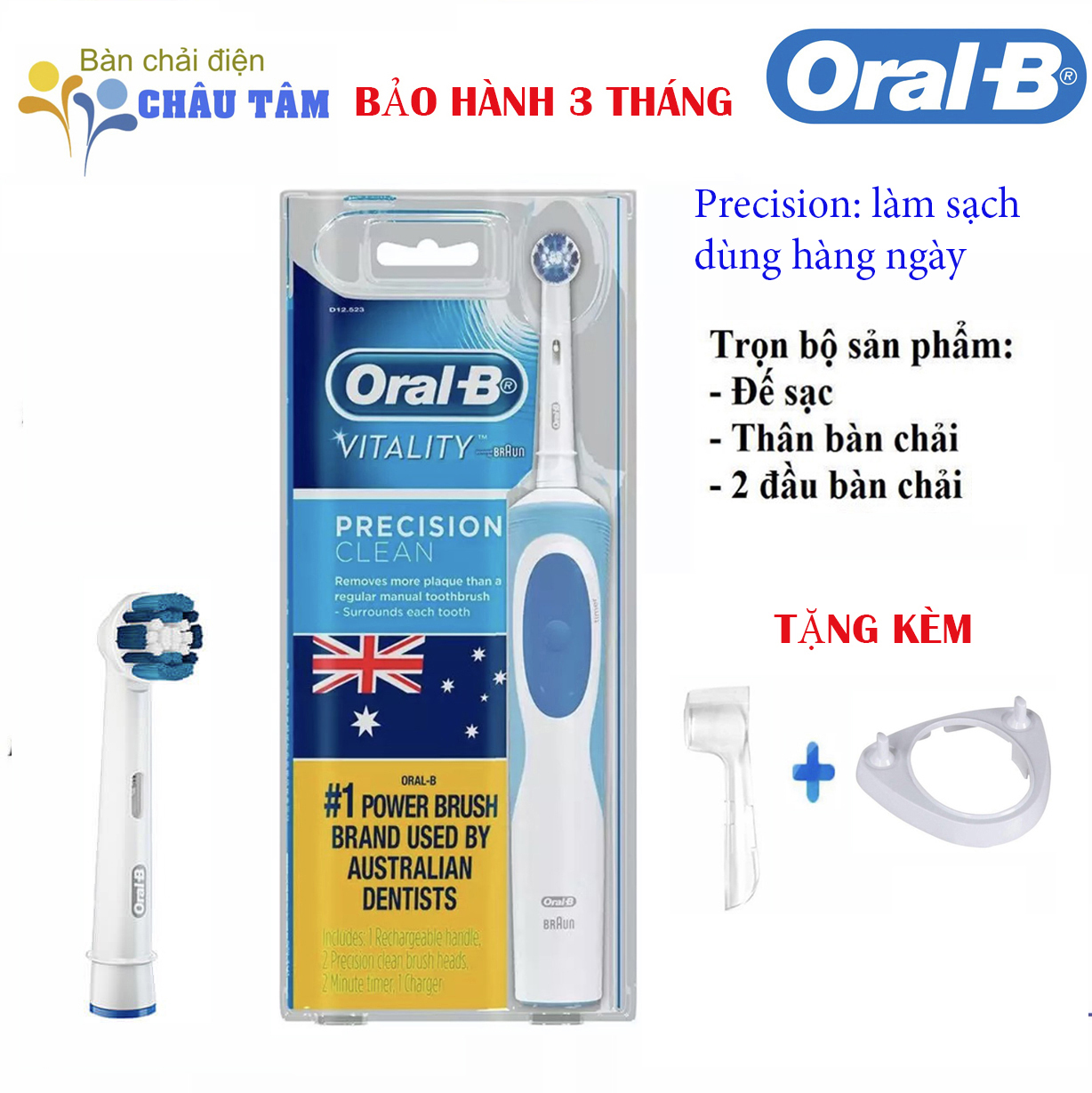 Bàn chải đánh răng điện Oral-B Vitality Precision Clean