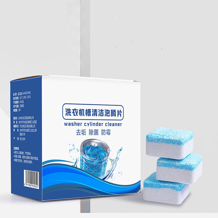 [SALE BÙNG CHÁY] Hộp 12 Viên vệ sinh tẩy lồng máy giặt, viên tẩy máy giặt tiện dụng, viên tẩy mấy giặt lồng ngang, đứng hiệu quả