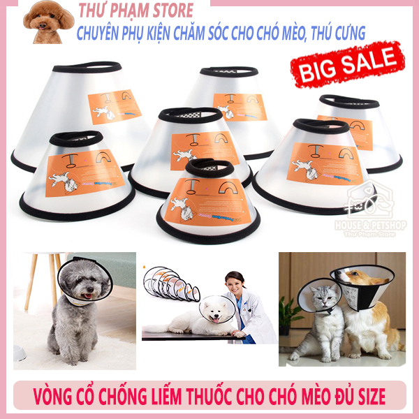 Loa Chống Liếm Thuốc cho Thú Cưng - Vòng Đeo Cổ Chống Liếm Cho Chó Mèo - Phụ Kiện Đồ Chơi Thú Cưng Cao Cấp House&PetShop