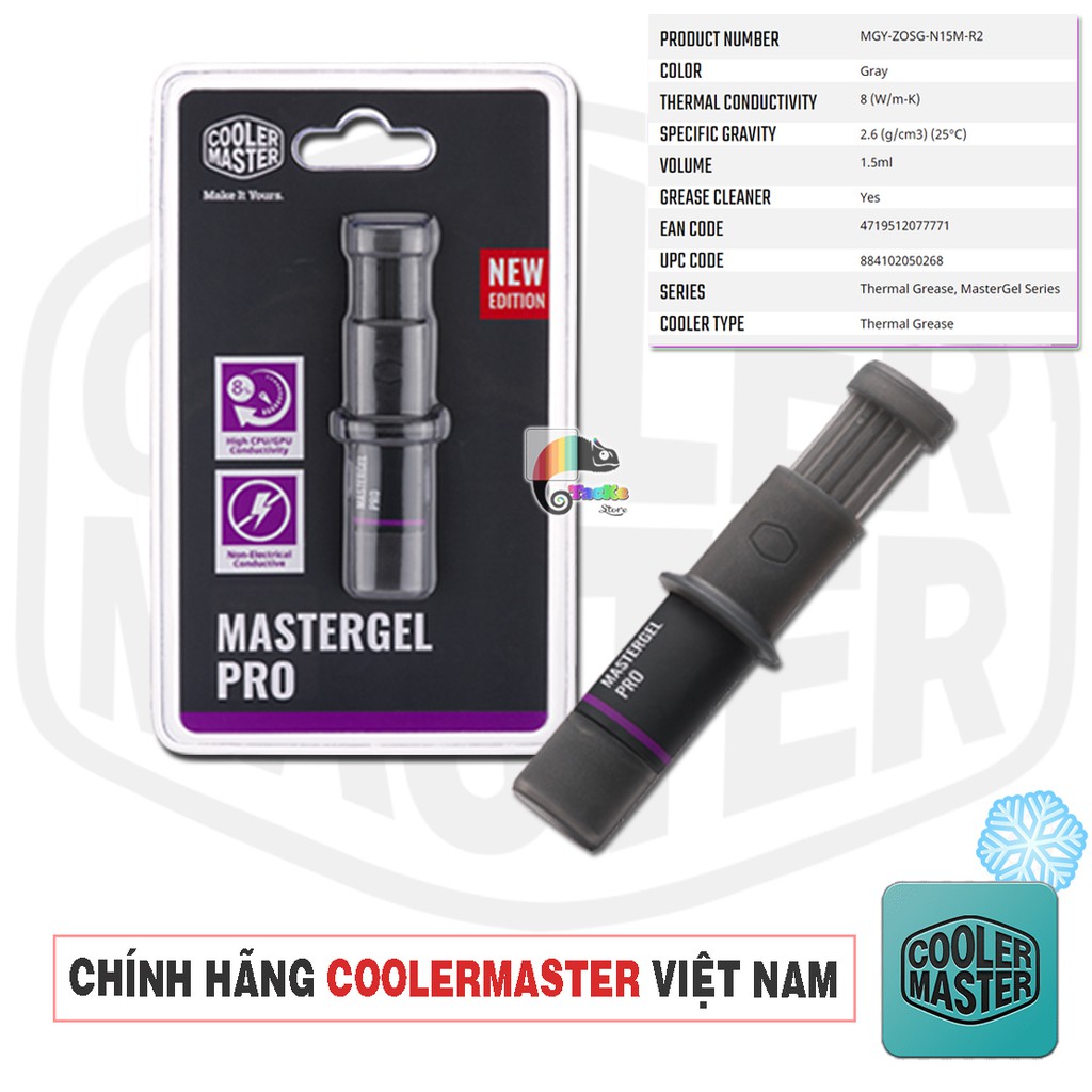 Keo tản nhiệt Cooler Master Masterg.el Pro I Kem tản nhiệt CM Master g.el Pro