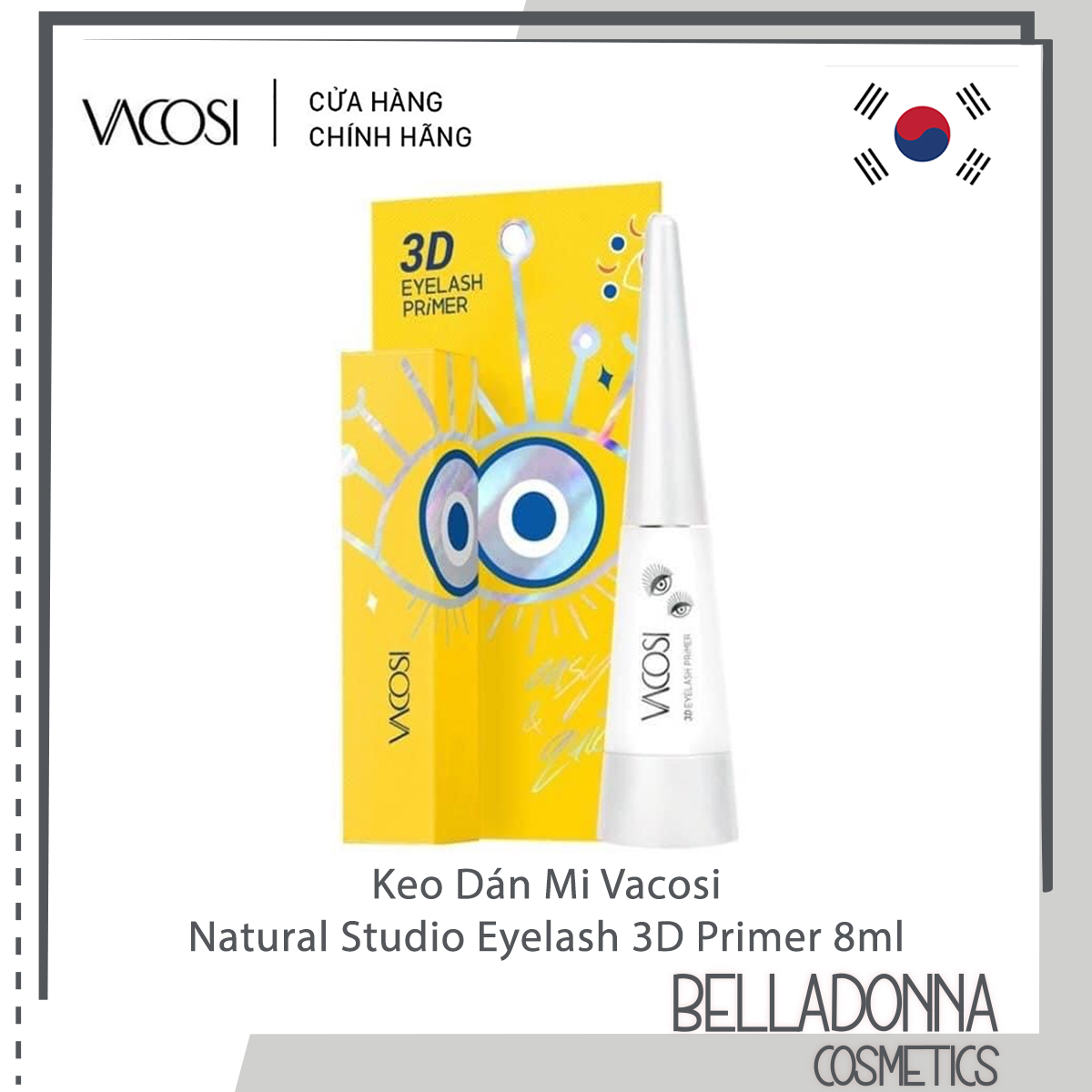 Keo Dán Mi Vacosi Natural Studio Eyelash 3D Primer 8ml