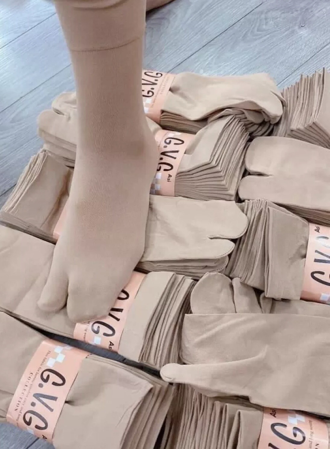 Bộ 10 đôi Tất xỏ ngón nữ, tất ngón chân, vớ xỏ ngón chống nắng loại dầy