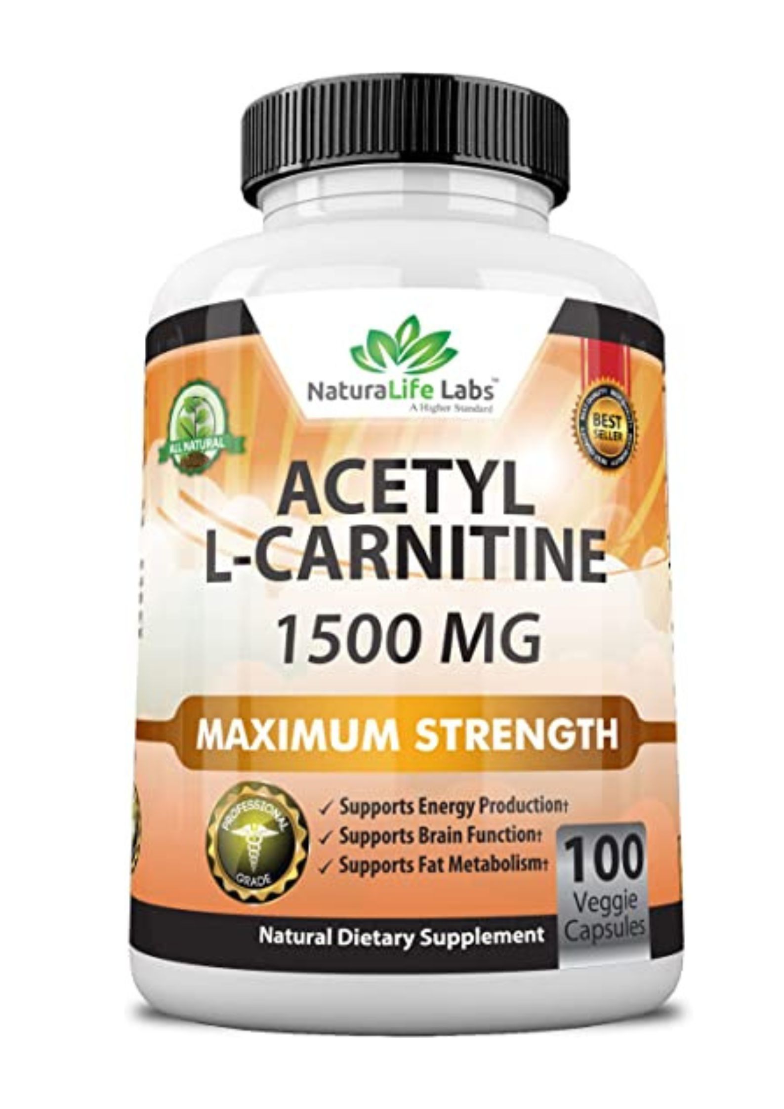 NaturaLife Labs Acetyl L-Carnitine 1500mg Maximum