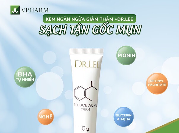 Kem trị thâm mụn +dr.lee - amione-vn005-điều trị mụn thâm tận gốc, ức chế mụn, chống viêm, làm trắng, ngăn ngừa mụn