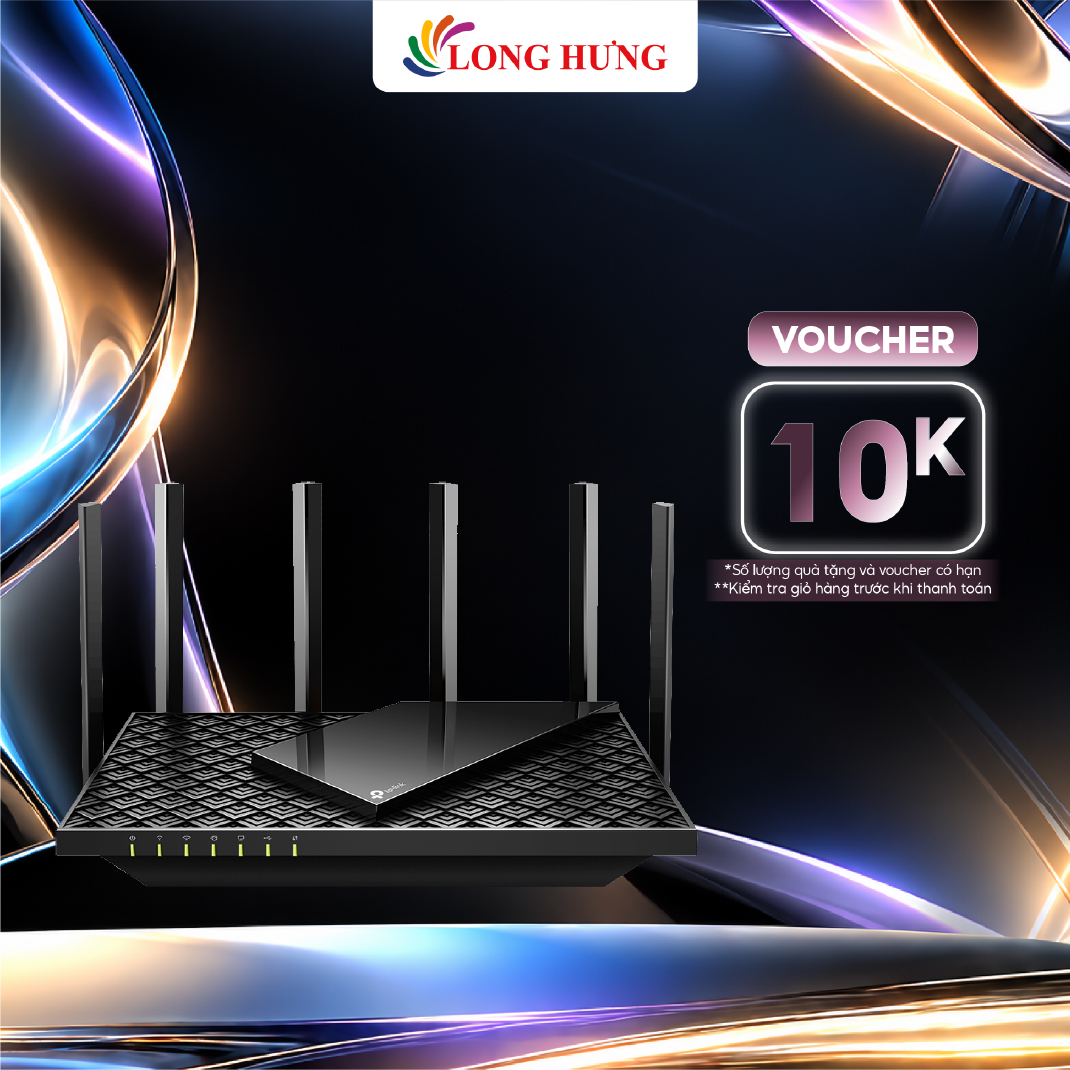 Thiết bị định tuyến mạng không dây TP-Link Router Wifi 6 Dual-Band 6-Stream Gigabit AX5400 Archer AX72 - Hàng chính hãng - WiFi 6 AX5400 tốc độ vượt trội, Công nghệ OFDMA và MU-MIMO, HomeShield hỗ trợ bảo vệ mạng gia đình