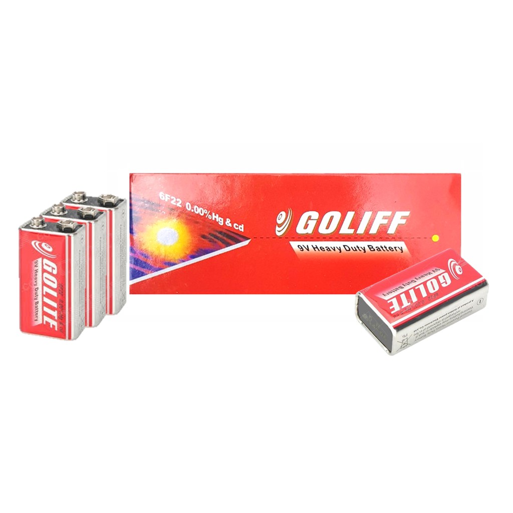 Hộp 10 viên pin 9v goltoe