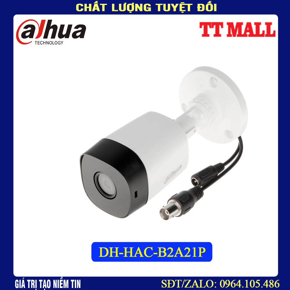 Camera Dahua DH-HAC-B2A21P hồng ngoại 2.0 Megapixel