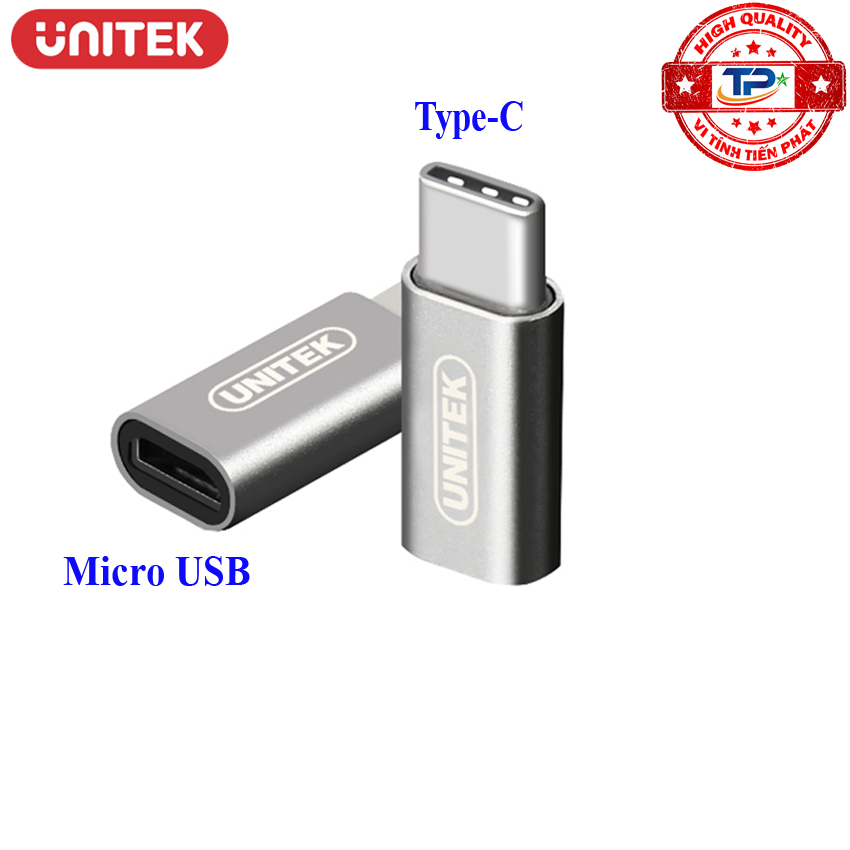 Đầu chuyển USB 3.1 USB Type-C Sang Micro USB Cái Unitek Y-A027AGY