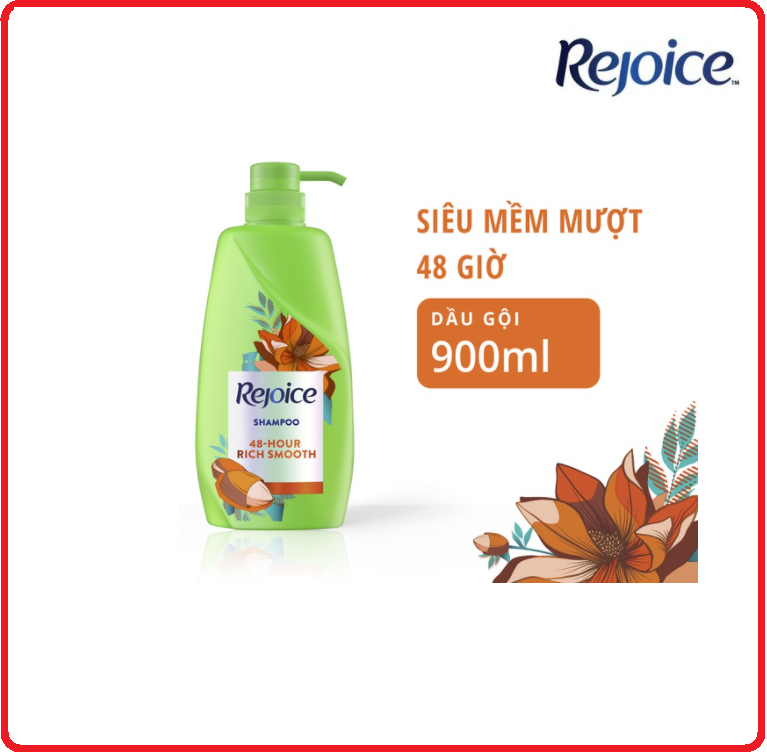 Dầu gội rejoice siêu mượt chai 900ml