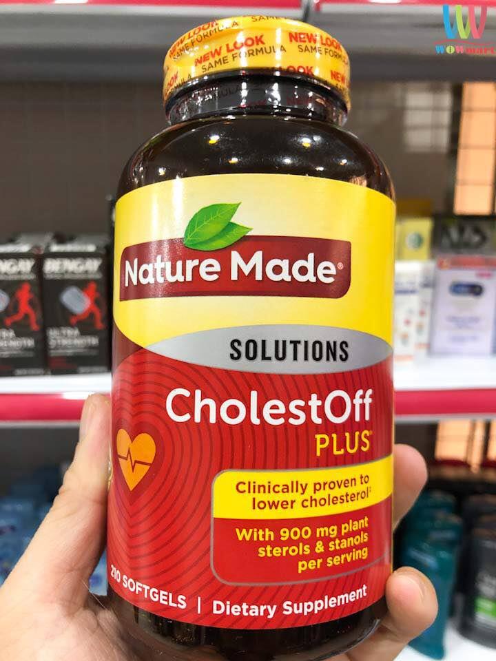 [HCM]Viên uống giảm cholesterol Nature Made Cholest Off Plus 450mg 210 viên - [MỸ]