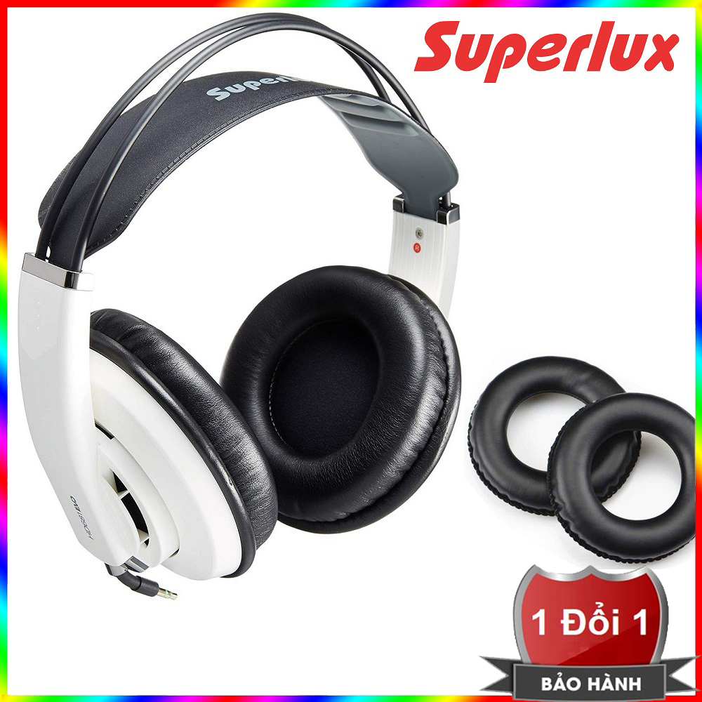 ( Quà tặng kèm ) Tai nghe phòng thu Superlux HD681 Evo (Đen) - Tai nghe kiểm âm Superlux HD681 EVO - Tai nghe chụp tai Superlux HD681EVO - Headphone Superlux HD681EVO - Tai Nghe Chống Ồn SUPERLUX HD681 EVO
