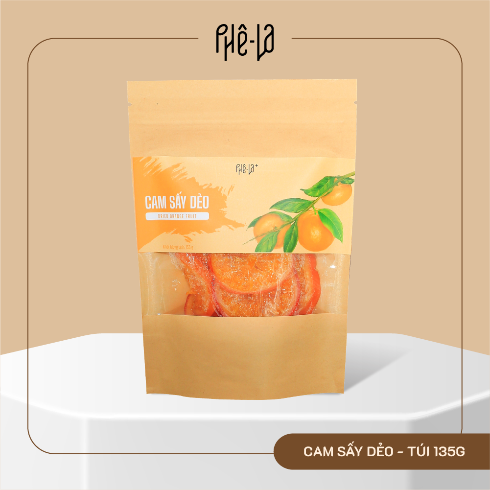 Cam sấy dẻo - phê la, đặc sản đà lạt túi 135g