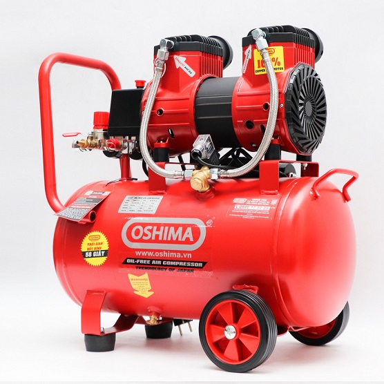 Máy nén khí không dầu 30 lít oshima 2hp
