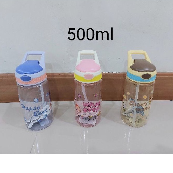 Bình nước trẻ em ống hút 500 ml