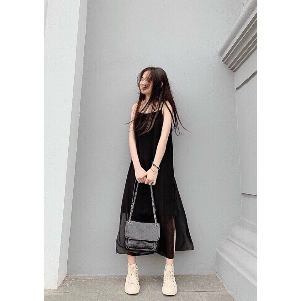 [ Voucher 50k Freeship Max 0 đồng toàn quốc ]ĐẦM MAXI HAI NỮ CHẤT LIỆU VOAN 2 LỚP, MẶC Ở NHÀ, ĐI CHƠI, ĐI DẠO PHỐ DỄ THƯƠNG LẮM NHA