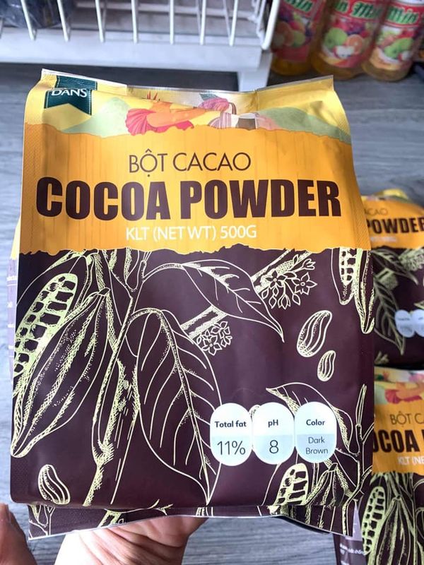 Bột cacao dans nguyên chất 500g - nguyên liệu pha chế cloudmart
