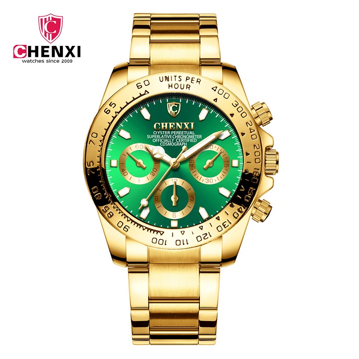 Đồng hồ nam chenxi cxt04 mặt tròn kính sapphire chống xước bảo hành 12 tháng