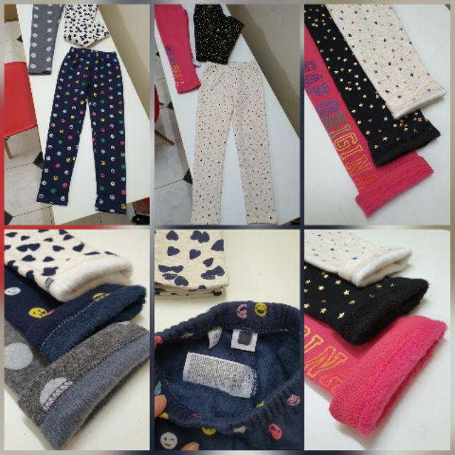 Quần legging lót lông bé gái 13-45kg