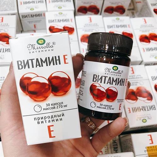 Vitamin E Đỏ Của Nga 270mg Hộp 30 Viên