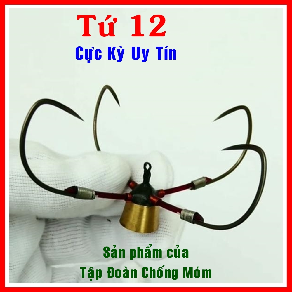 Lưỡi Câu Cá Tứ 12 Chuyên dùng câu hàng khủng. Lưỡi câu lục, lưỡi câu chạm, lưỡi tam, lưỡi tứ
