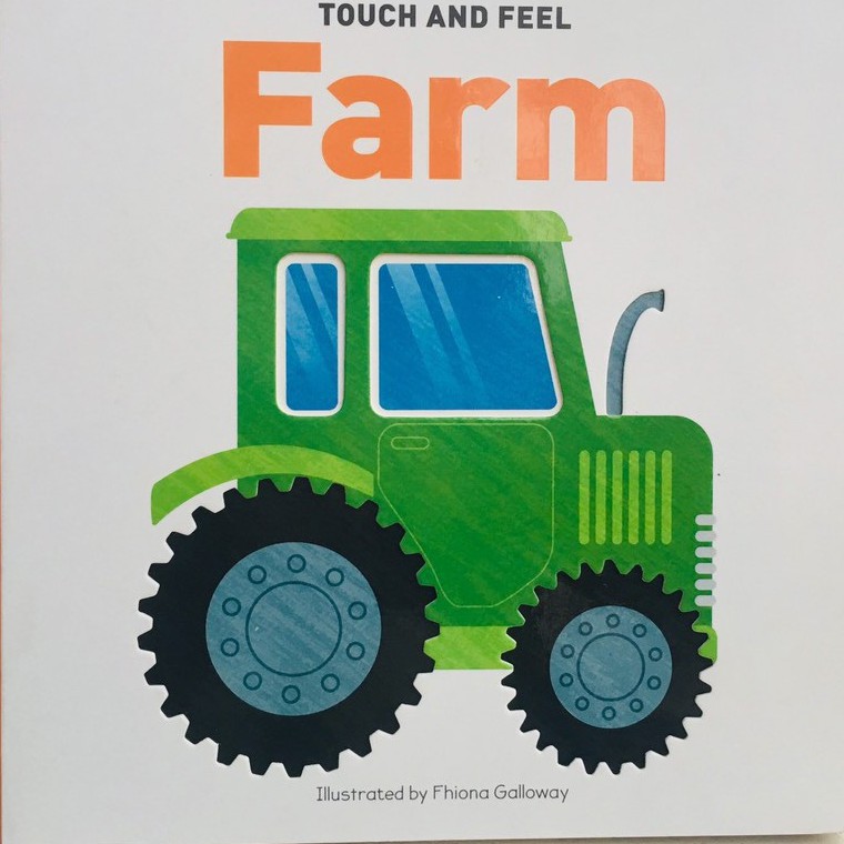 Sách touch & feel board book farm - á châu books