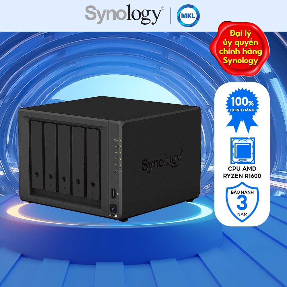 Thiết bị lưu trữ synology diskstation ds1522+ chính hãng