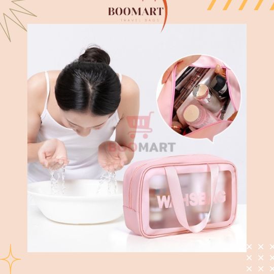 Túi đựng mỹ phẩm WAHSBAG Túi đựng đồ trang điểm chống thấm nước cực tốt - BooMart