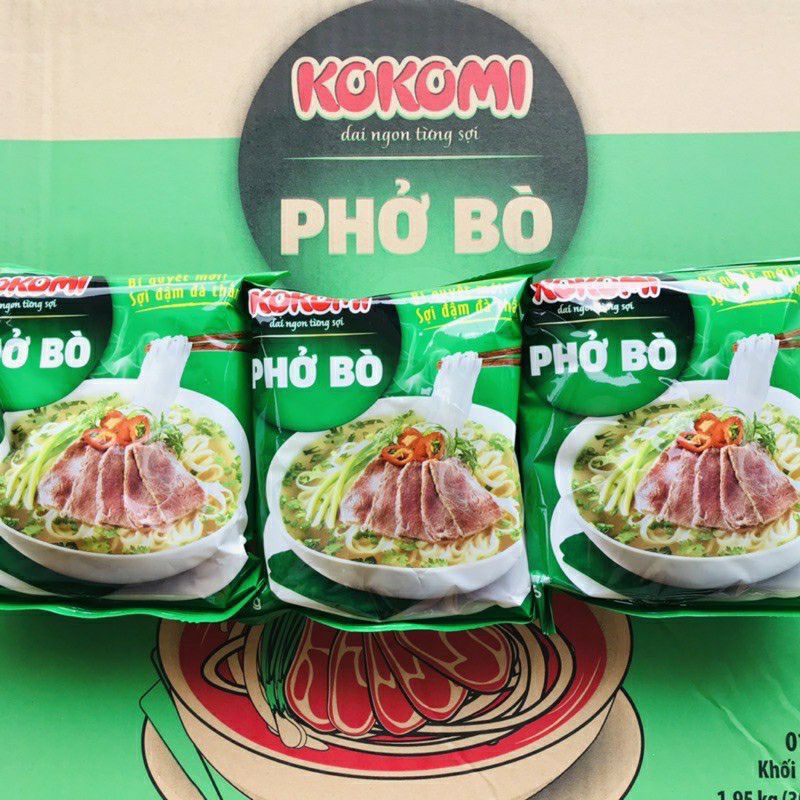 Thùng 30 gói phở bò kokomi gói 65g