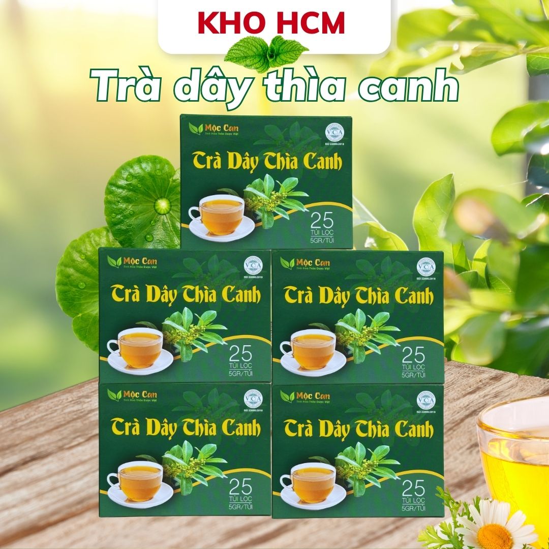  Combo 5 hộp Trà dây thìa canh Mộc Can hộp 25 túi lọc 