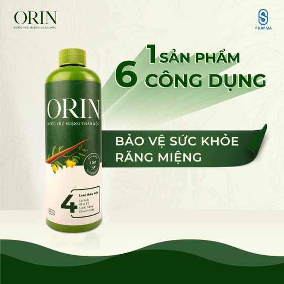 (Chính hãng) Nước súc miệng thảo mộc ORIN - 500ml