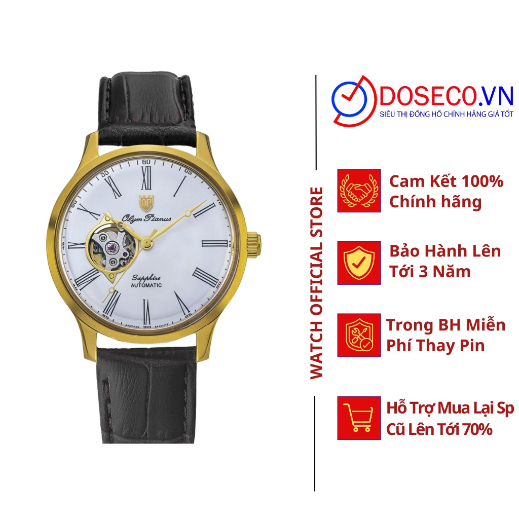 Đồng hồ nữ Olym Pianus 82192Olymđồng - COWBOY.VN DA THẬT 100%