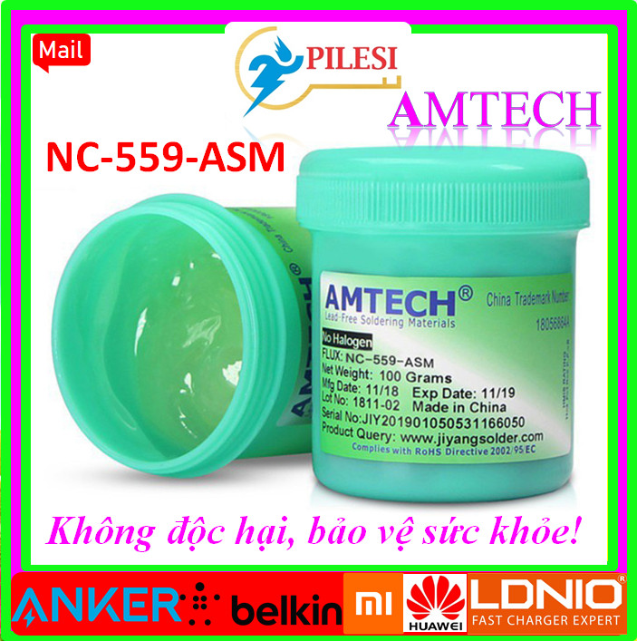 ✅ mỡ hàn nhựa thông amtech usa nc-559-asm - uv 100g✨