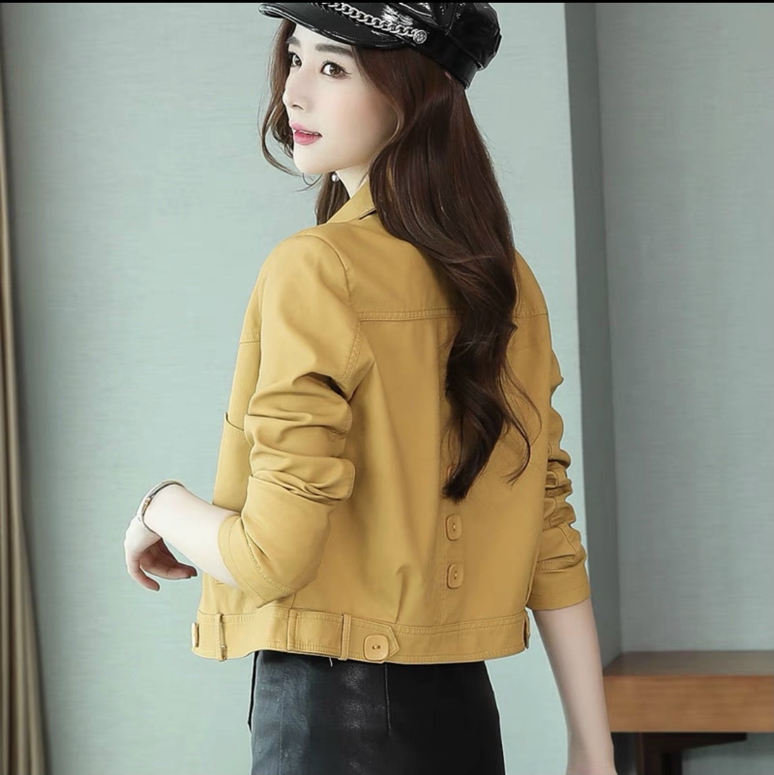 Áo khoác kaki nữ 1 lớp túi hộp không nón phong cách trẻ trung-sang trọng-quý phái