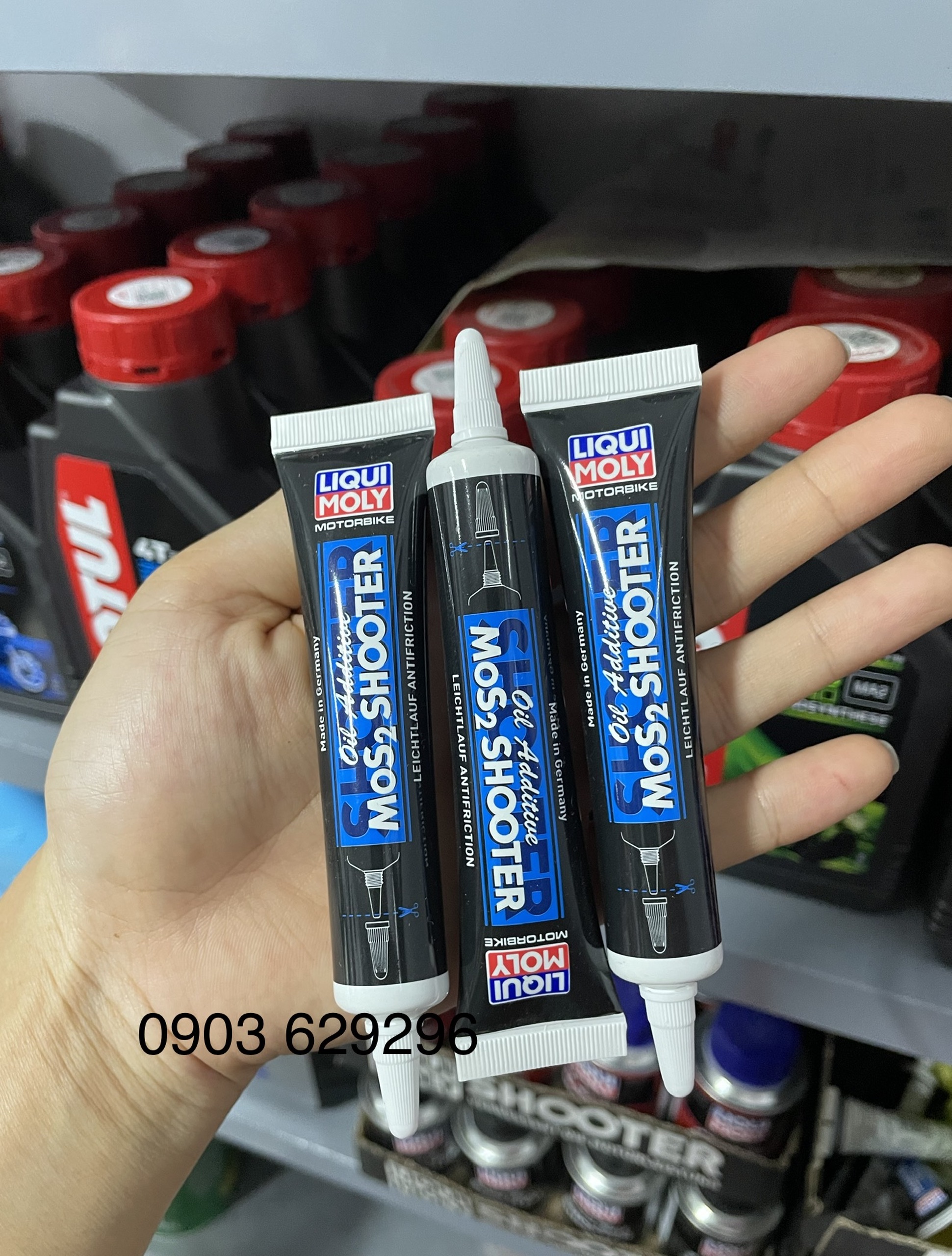 Phụ gia nhớt giảm ma sát Liqui Moly Oil Additive MoS2 Shooter (20ml)