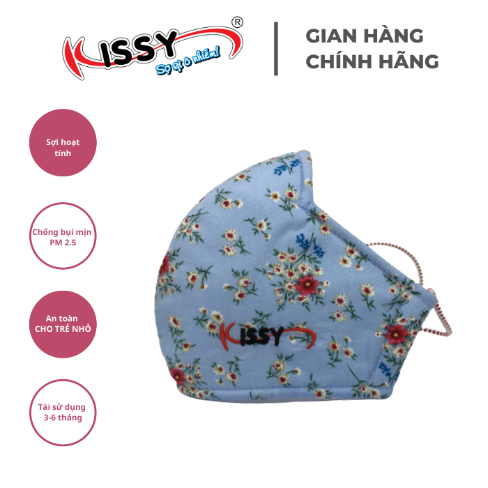 Khẩu Trang Kissy BỘ Y TẾ KHUYÊN DÙNG Chống Nắng Và Bụi Mịn HIỆU QUẢ Size M