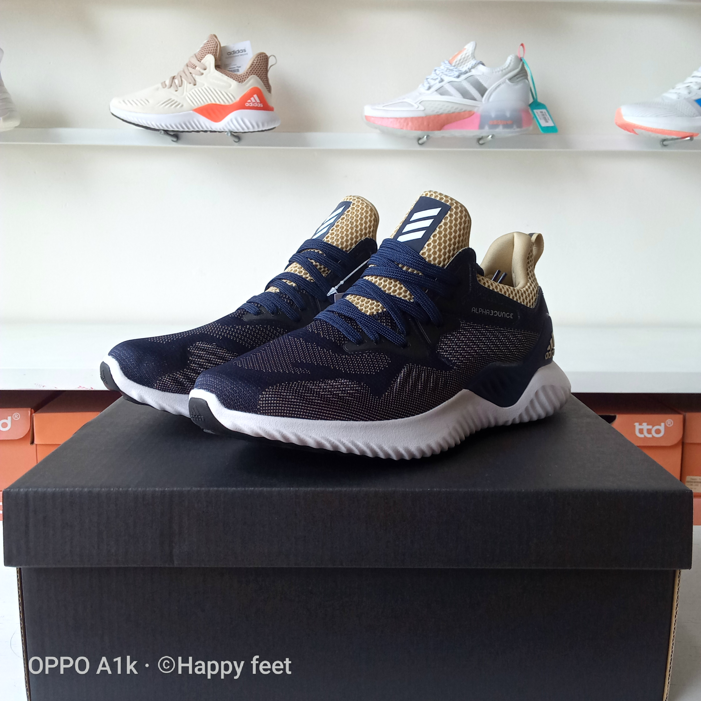 Giày Adidas Alphabounce Beyond xanh sọc