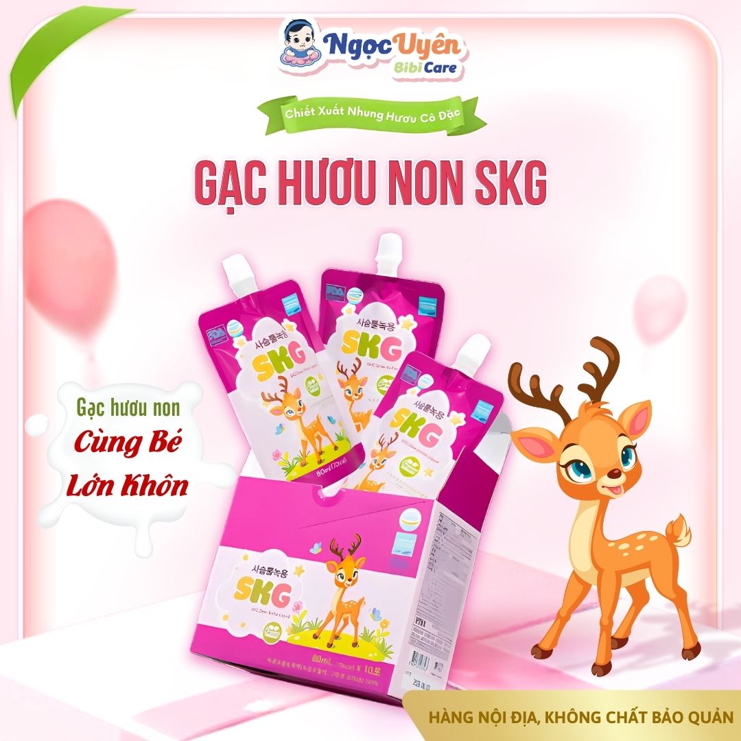 Gạc Hươu Non Tăng Cân Cho Bé SKG - Bổ Sung Canxi Tươi Từ Hàn Quốc - Hỗ Trợ Tăng Chiều Cao Cho Bé - Nâng Cao Sức Đề Kháng