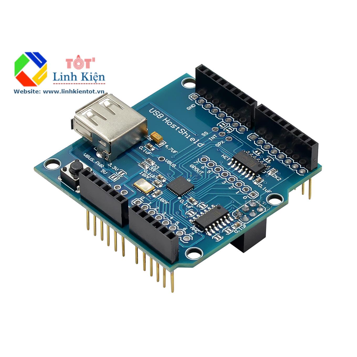 Bảng Mạch Phát Triển USB Host Shield Google Android ADK Tương thích Arduino Uno Mega