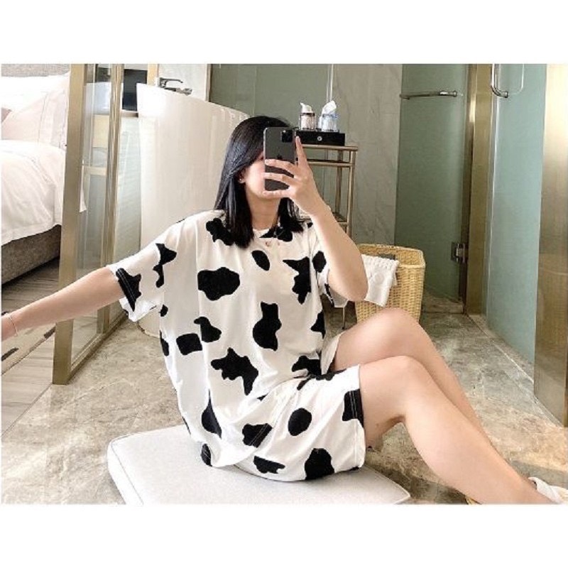 🌟 HOT TREND 2021 🌟 Set Bộ Quần Áo Bò Sữa Siêu Hot Siêu Cá Tinh