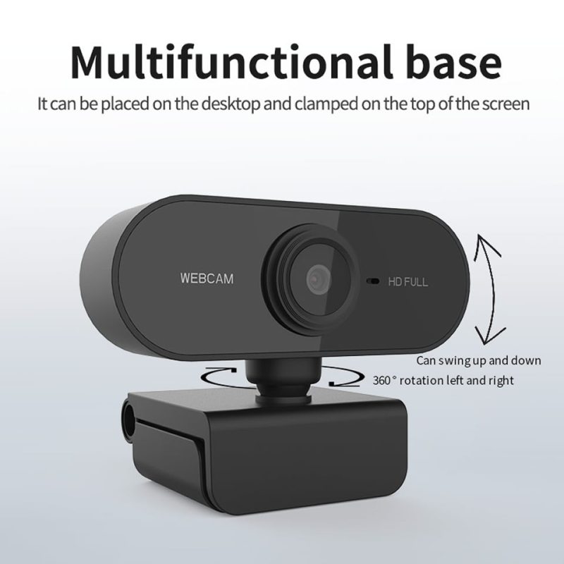 Webcam 1080P Auto Focus Webcam for PC Full HD Web Cam Built-in HD Noise reduction